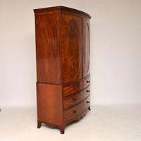 Antique George III Bow Fronted Linen Press (2 of 11) Antique George III Bow Fronted Linen Press (2 of 11)