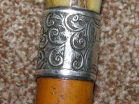 Victorian Hallmarked 1899 Repousse Silver Walking Stick With Antler Handle 'C.H' (2 of 12) Victorian Hallmarked 1899 Repousse Silver Walking Stick With Antler Handle 'C.H' (2 of 12)