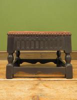 Small Vintage Wooden Black Painted Foot Stool with Brown Leather Top (7 of 17) Small Vintage Wooden Black Painted Foot Stool with Brown Leather Top (7 of 17)