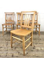 Set of Four Vintage Beech Chapel Chairs (4 of 16) Set of Four Vintage Beech Chapel Chairs (4 of 16)