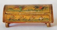 Vintage Islamic Persian / Turkish Painted Camel Bone Box