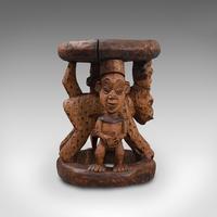 Antique Ceremonial Yoruba Stool, West African Hardwood Side / Lamp Table c.1900 (6 of 12) Antique Ceremonial Yoruba Stool, West African Hardwood Side / Lamp Table c.1900 (6 of 12)