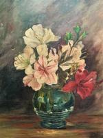Early 20th Century Antique Still Life of Flowers in a vase Oil On Canvas Painting 1913 (5 of 13) Early 20th Century Antique Still Life of Flowers in a vase Oil On Canvas Painting 1913 (5 of 13)