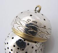 Rare egg-shape Victorian silver tea-infuser Charles Favell & Co Sheffield 1880 (9 of 11) Rare egg-shape Victorian silver tea-infuser Charles Favell & Co Sheffield 1880 (9 of 11)