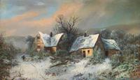 Very Large Outstanding 19th Century British Winter Snow-capped Landscape Oil Painting (2 of 13) Very Large Outstanding 19th Century British Winter Snow-capped Landscape Oil Painting (2 of 13)