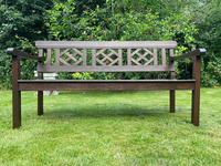 Large 3 Seater Vintage 20th Century Colonial Style Teak Garden Bench (21 of 33) Large 3 Seater Vintage 20th Century Colonial Style Teak Garden Bench (21 of 33)