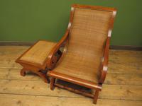 Vintage British Colonial Style Teak & Cane Plantation Chair & Footstool (2 of 17) Vintage British Colonial Style Teak & Cane Plantation Chair & Footstool (2 of 17)