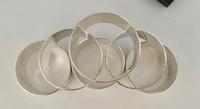 Set of Six Silver Plated Napkin Rings (3 of 6) Set of Six Silver Plated Napkin Rings (3 of 6)