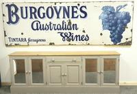 Rare Late Victorian Enamel Burgoynes Australian Wine Sign Extremely Large (8 of 10) Rare Late Victorian Enamel Burgoynes Australian Wine Sign Extremely Large (8 of 10)