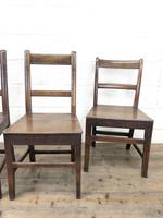 Four 19th Century Oak Back Bar Chairs (5 of 10) Four 19th Century Oak Back Bar Chairs (5 of 10)
