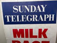 Vintage Advertising Poster Sunday Telegraph Milk Race c.1967 (4 of 23) Vintage Advertising Poster Sunday Telegraph Milk Race c.1967 (4 of 23)
