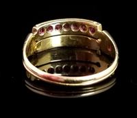 Antique Victorian Ruby, Diamond and Pearl Ring, Double Row, 15ct Gold (6 of 12) Antique Victorian Ruby, Diamond and Pearl Ring, Double Row, 15ct Gold (6 of 12)