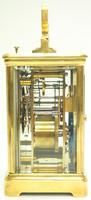 Good Antique French 8-day Repeat Carriage Clock Bevelled Case with Enamel Dial Gong Striking (6 of 15) Good Antique French 8-day Repeat Carriage Clock Bevelled Case with Enamel Dial Gong Striking (6 of 15)