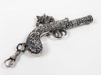 Rare Art Deco Sterling Silver Chatelaine Scroll Pattern Flint Pistol Whistle (7 of 9) Rare Art Deco Sterling Silver Chatelaine Scroll Pattern Flint Pistol Whistle (7 of 9)