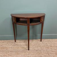 Elegant Demi Lune Tambour Front Antique Side Table (2 of 6) Elegant Demi Lune Tambour Front Antique Side Table (2 of 6)