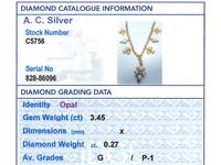 3.45ct Opal & 0.27ct Diamond, 22ct Yellow Gold Necklace - Antique c.1890 (7 of 9) 3.45ct Opal & 0.27ct Diamond, 22ct Yellow Gold Necklace - Antique c.1890 (7 of 9)