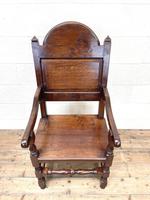 Pair of Antique Oak Throne Chairs (6 of 13) Pair of Antique Oak Throne Chairs (6 of 13)