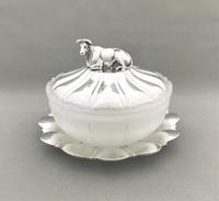 Fabulous William IV silver & glass butter dish (5 of 5) Fabulous William IV silver & glass butter dish (5 of 5)