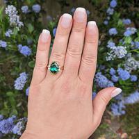Vintage 18ct Gold Green Tourmaline & Diamond Dress Ring (8 of 13) Vintage 18ct Gold Green Tourmaline & Diamond Dress Ring (8 of 13)