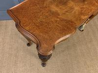 Serpentine Fronted Queen Anne Style Burr Walnut Side Table (11 of 16) Serpentine Fronted Queen Anne Style Burr Walnut Side Table (11 of 16)