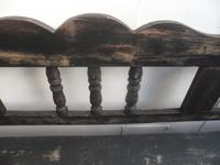 Shabby Chic Black 4 Seater Antique Pine Kitchen / Hall Box Settle / Bench (6 of 10) Shabby Chic Black 4 Seater Antique Pine Kitchen / Hall Box Settle / Bench (6 of 10)