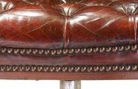 Leather Upholstered Mahogany Desk Chair (2 of 9) Leather Upholstered Mahogany Desk Chair (2 of 9)