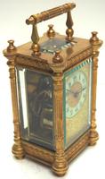 Fine Antique French 8-day Fleur De Lis Decorated Panel 8-day Carriage Clock Timepiece c.1890 (4 of 10) Fine Antique French 8-day Fleur De Lis Decorated Panel 8-day Carriage Clock Timepiece c.1890 (4 of 10)
