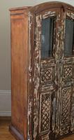 Unique Tall Two Door Teak & Painted Cabinet (4 of 16) Unique Tall Two Door Teak & Painted Cabinet (4 of 16)