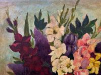 Large 19th Century French Farmhouse Impressionist Still Life Floral Oil Painting Signed (8 of 12) Large 19th Century French Farmhouse Impressionist Still Life Floral Oil Painting Signed (8 of 12)