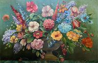 An Extraordinary Original 1952 Vintage French Still Life Of Flowers Oil Painting (2 of 11) An Extraordinary Original 1952 Vintage French Still Life Of Flowers Oil Painting (2 of 11)