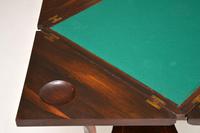 Antique Victorian Inlaid Rosewood Envelope Card Table (11 of 12) Antique Victorian Inlaid Rosewood Envelope Card Table (11 of 12)