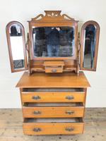 Antique Satin Walnut Dressing Table with Mirrors (3 of 10) Antique Satin Walnut Dressing Table with Mirrors (3 of 10)