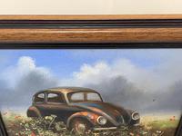 Oil Painting "Unloved Abandoned VW Beetle Car" Signed David Robert (23 of 27) Oil Painting "Unloved Abandoned VW Beetle Car" Signed David Robert (23 of 27)