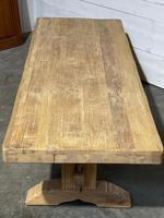Large French Refectory Bleached Oak Farmhouse Dining Table (18 of 27) Large French Refectory Bleached Oak Farmhouse Dining Table (18 of 27)