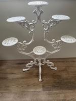 Victorian 19th Century Garden Cast Iron Painted White 6 Branch Plant Stand (35 of 47) Victorian 19th Century Garden Cast Iron Painted White 6 Branch Plant Stand (35 of 47)