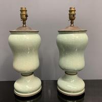 Pair of Art Deco Teal Blue Ceramic Lamps (7 of 8) Pair of Art Deco Teal Blue Ceramic Lamps (7 of 8)