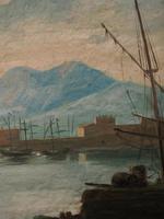 Oil Painting of a Harbour Scene (6 of 11) Oil Painting of a Harbour Scene (6 of 11)