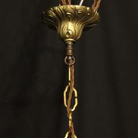 French Gilded Convex Triple Light Antique Hall Lantern (10 of 10) French Gilded Convex Triple Light Antique Hall Lantern (10 of 10)