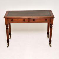 Antique Victorian Mahogany Leather Top Writing Table / Desk (8 of 9) Antique Victorian Mahogany Leather Top Writing Table / Desk (8 of 9)