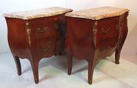 19th Century Pair of Inlaid Kingwood Marble Top Chests (2 of 7) 19th Century Pair of Inlaid Kingwood Marble Top Chests (2 of 7)