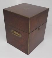 19th Century Brass Bound Burr Walnut Decanter Box (3 of 6) 19th Century Brass Bound Burr Walnut Decanter Box (3 of 6)