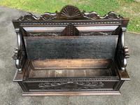 Antique English Carved Oak Hall Bench Settle (10 of 10) Antique English Carved Oak Hall Bench Settle (10 of 10)