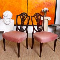 6 Dining Chairs Hepplewhite Mahogany Leather 19th Century (9 of 15) 6 Dining Chairs Hepplewhite Mahogany Leather 19th Century (9 of 15)