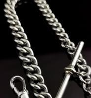 Vintage Art Deco Sterling Silver Albert Chain, Watch Chain (4 of 10) Vintage Art Deco Sterling Silver Albert Chain, Watch Chain (4 of 10)