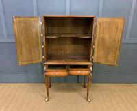 Floral Painted Burr Walnut Cabinet on Stand (8 of 15) Floral Painted Burr Walnut Cabinet on Stand (8 of 15)