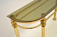 1970’s Vintage Brass & Glass Console Table (4 of 9) 1970’s Vintage Brass & Glass Console Table (4 of 9)