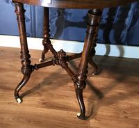 Victorian Burr Walnut & Marquetry Occasional Table (6 of 10) Victorian Burr Walnut & Marquetry Occasional Table (6 of 10)