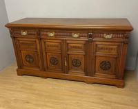 Arts and Crafts Solid Walnut Sideboard Circa 1890