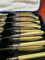Vintage Silver Plate EPNS Fish Knife & Fork Set Cased c.1930 (2 of 8) Vintage Silver Plate EPNS Fish Knife & Fork Set Cased c.1930 (2 of 8)