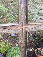 French Bronze Altar Cross Crucifix on Slate Stone Base (8 of 9) French Bronze Altar Cross Crucifix on Slate Stone Base (8 of 9)